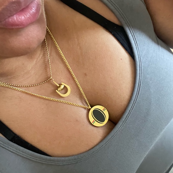Authentic Vintage Gucci GG Gold tone Necklace - Picture 1 of 5